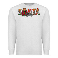 Oatmeal Heather santa baby lady of guadalupe Premium Sweatshirt - Jasminsmagicworld
