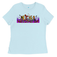 Baby Blue halloween mama libbey glass Ladies Tee - BundleAndBundleShop