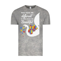 Cloud Rock Autism Different Makes You Beautiful Vintage Tee - CowhideDigitalArt