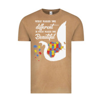 Vintage Camel Autism Different Makes You Beautiful Vintage Tee - CowhideDigitalArt