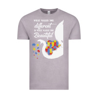 Vintage Zinc Autism Different Makes You Beautiful Vintage Tee - CowhideDigitalArt
