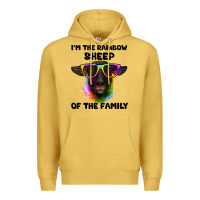 Antique Gold i'm the rainbow sheep of the family suffolk sheep Premium Hoodie - Artiststas