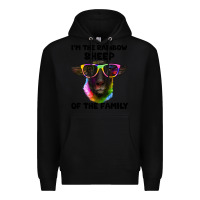 Black i'm the rainbow sheep of the family suffolk sheep Premium Hoodie - Artiststas