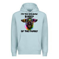 Blue Mist i'm the rainbow sheep of the family suffolk sheep Premium Hoodie - Artiststas