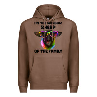 Chestnut i'm the rainbow sheep of the family suffolk sheep Premium Hoodie - Artiststas