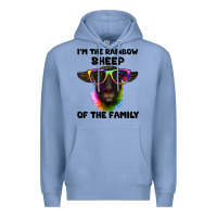 Colony Blue i'm the rainbow sheep of the family suffolk sheep Premium Hoodie - Artiststas