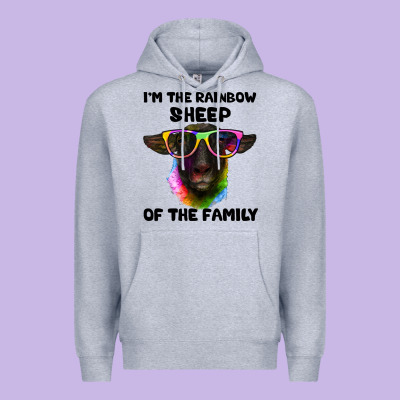 I'm The Rainbow Sheep Of The Family Suffolk Sheep Premium Hoodie Designed By Artiststas