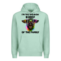 Seafoam i'm the rainbow sheep of the family suffolk sheep Premium Hoodie - Artiststas