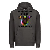 Smoke i'm the rainbow sheep of the family suffolk sheep Premium Hoodie - Artiststas