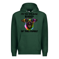 Sports Green i'm the rainbow sheep of the family suffolk sheep Premium Hoodie - Artiststas