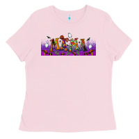Bubblegum Pink halloween mama libbey glass Ladies Tee - BundleAndBundleShop