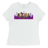 White halloween mama libbey glass Ladies Tee - BundleAndBundleShop