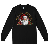 Black i love a man with a bearo Long Sleeve Tee - CowhideDigitalArt