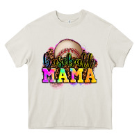 Cream baseball mama Heavy Core Tee - OliviaCreatesArt