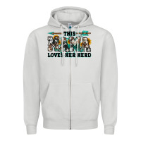 Dove Grey this mama loves her herd goats Zipper Hoodie - Jasminsmagicworld
