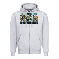 Heather Grey this mama loves her herd goats Zipper Hoodie - Jasminsmagicworld