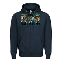 Navy this mama loves her herd goats Zipper Hoodie - Jasminsmagicworld