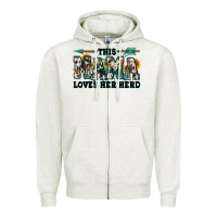 Oatmeal Heather this mama loves her herd goats Zipper Hoodie - Jasminsmagicworld