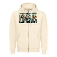 Sandshell this mama loves her herd goats Zipper Hoodie - Jasminsmagicworld