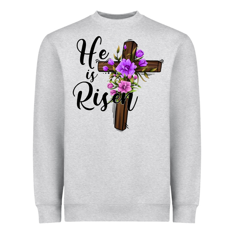 He Is Risen Matthew 28 6 Heavyweight Sweatshirt by Jasminsmagicworld | Teevron
