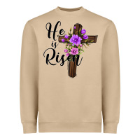 Mushroom he is risen matthew 28 6 Heavyweight Sweatshirt - Jasminsmagicworld