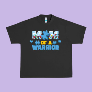 Lil Autism Mom Urban Heavy Tee Designed By Cowhidedigitalart