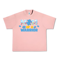 Salmon LIL Autism Mom Urban Heavy Tee - CowhideDigitalArt
