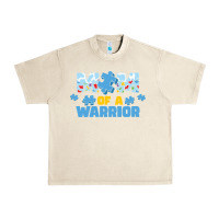 Sandshell LIL Autism Mom Urban Heavy Tee - CowhideDigitalArt