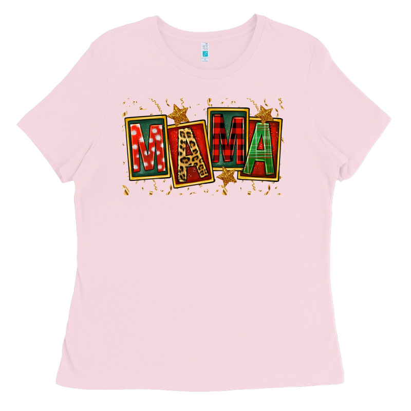 Mama Christmas Ladies Tee by FaDigitalArtStudio | Teevron