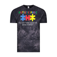 Cloud Black Autistic Pride Autism Awareness Vintage Tee - CowhideDigitalArt