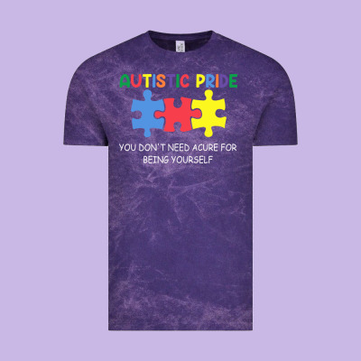 Autistic Pride Autism Awareness Vintage Tee Designed By Cowhidedigitalart