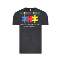 Vintage Black Autistic Pride Autism Awareness Vintage Tee - CowhideDigitalArt