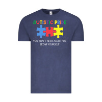 Vintage Denim Autistic Pride Autism Awareness Vintage Tee - CowhideDigitalArt