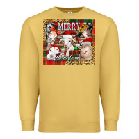 Antique Gold merry Christmas goats tumbler Premium Sweatshirt - Jasminsmagicworld