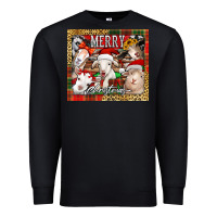 Black merry Christmas goats tumbler Premium Sweatshirt - Jasminsmagicworld