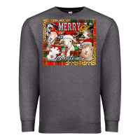 Charcoal Heather merry Christmas goats tumbler Premium Sweatshirt - Jasminsmagicworld