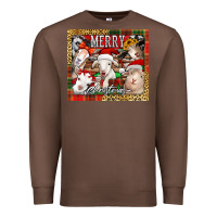 Chestnut merry Christmas goats tumbler Premium Sweatshirt - Jasminsmagicworld