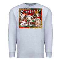 Heather Grey merry Christmas goats tumbler Premium Sweatshirt - Jasminsmagicworld