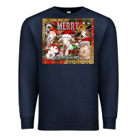 Navy merry Christmas goats tumbler Premium Sweatshirt - Jasminsmagicworld