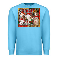 Ocean Blue merry Christmas goats tumbler Premium Sweatshirt - Jasminsmagicworld