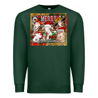 Sports Green merry Christmas goats tumbler Premium Sweatshirt - Jasminsmagicworld