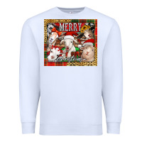 White merry Christmas goats tumbler Premium Sweatshirt - Jasminsmagicworld