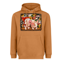 Meerkat christmas pigs Heavyweight Hoodie - Jasminsmagicworld