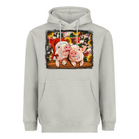 Moon Dust christmas pigs Heavyweight Hoodie - Jasminsmagicworld