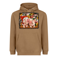 Toasted Coconut christmas pigs Heavyweight Hoodie - Jasminsmagicworld
