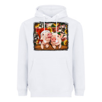 White christmas pigs Heavyweight Hoodie - Jasminsmagicworld