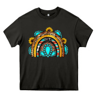 Asphalt western gemstones sunflowers rainbow Heavy Core Tee - OliviaCreatesArt