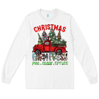 White christmas farm fresh Long Sleeve Tee - CowhideDigitalArt