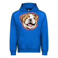 Cobalt bulldog pink glitter Urban Hoodie - Jasminsmagicworld