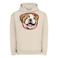 Pigment French Oak bulldog pink glitter Urban Hoodie - Jasminsmagicworld